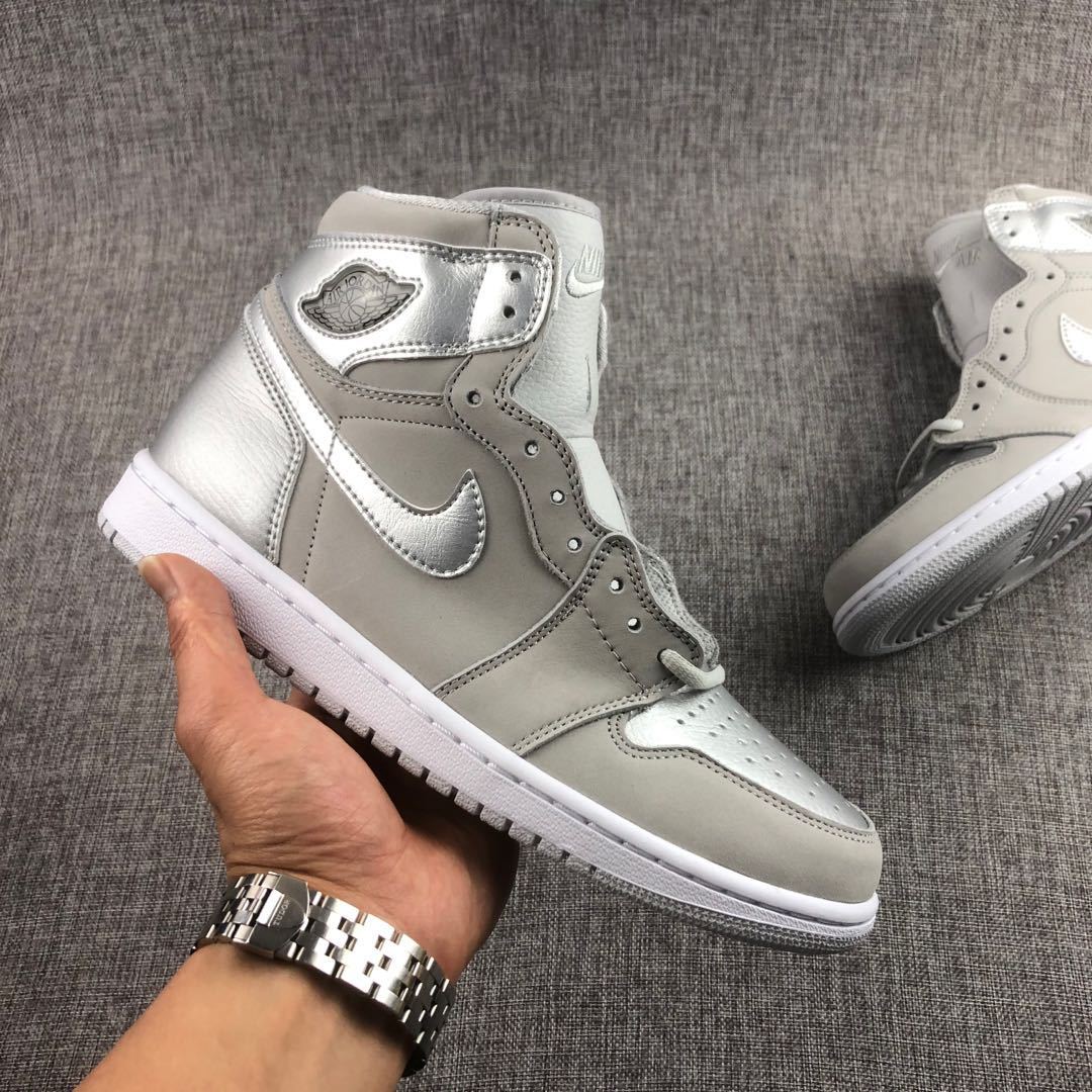 Air Jordan 1 High OG Japan Grey Silver Sneakers DC1788-029 - product image from the listing.