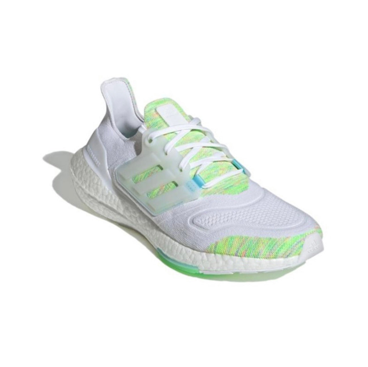 Adidas UltraBoost 22 GX5913 Running Sneakers in White Green - product image from the listing.