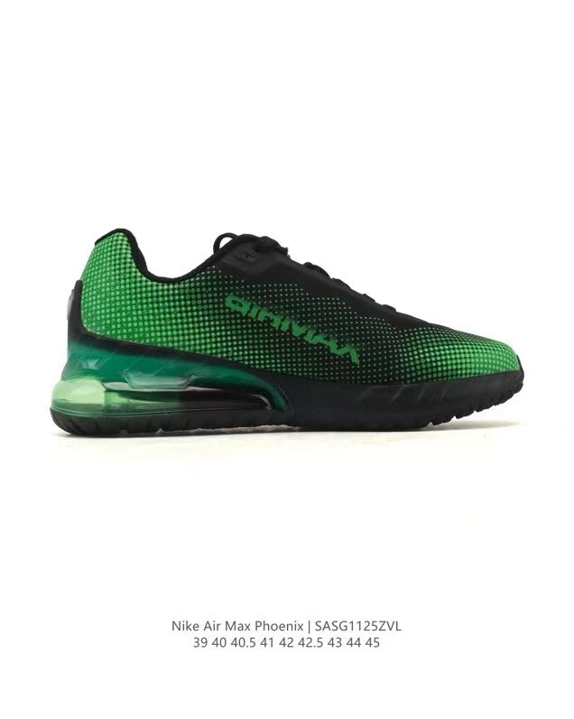 Nike Air Max Phoenix Sneakers in Black and Green SAG112ZVL - product image from the listing.
