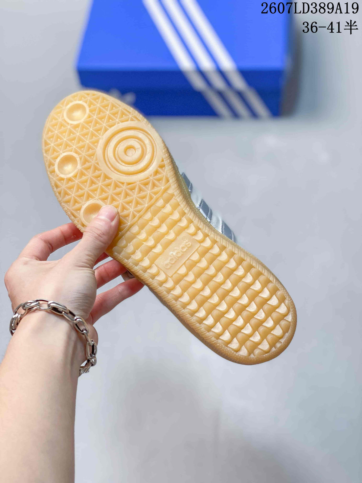 adidas Originals Samba Jane Mary Jane Sneakers in White 2607LD389A19 - product image from the listing.