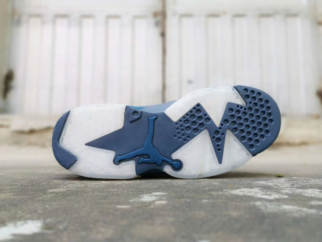 Blue 384664-400 - Jordan 6 Retro Basketball Shoes - product image from the listing.