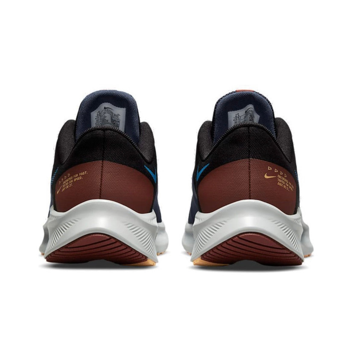 Nike Quest 4 Running Shoes in Black Blue DA1105-400 - product image from the listing.