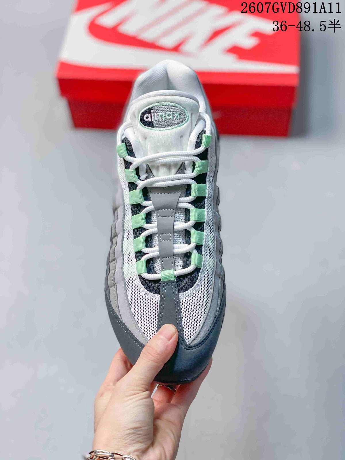 Nike Air Max 95 OG Sneakers in Gray Black Green 2607GVD891A11 - product image from the listing.
