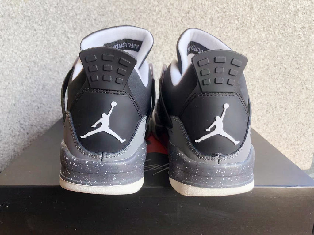Air Jordan 4 Black Oreo Sneakers in Grey and Black - product image from the listing.
