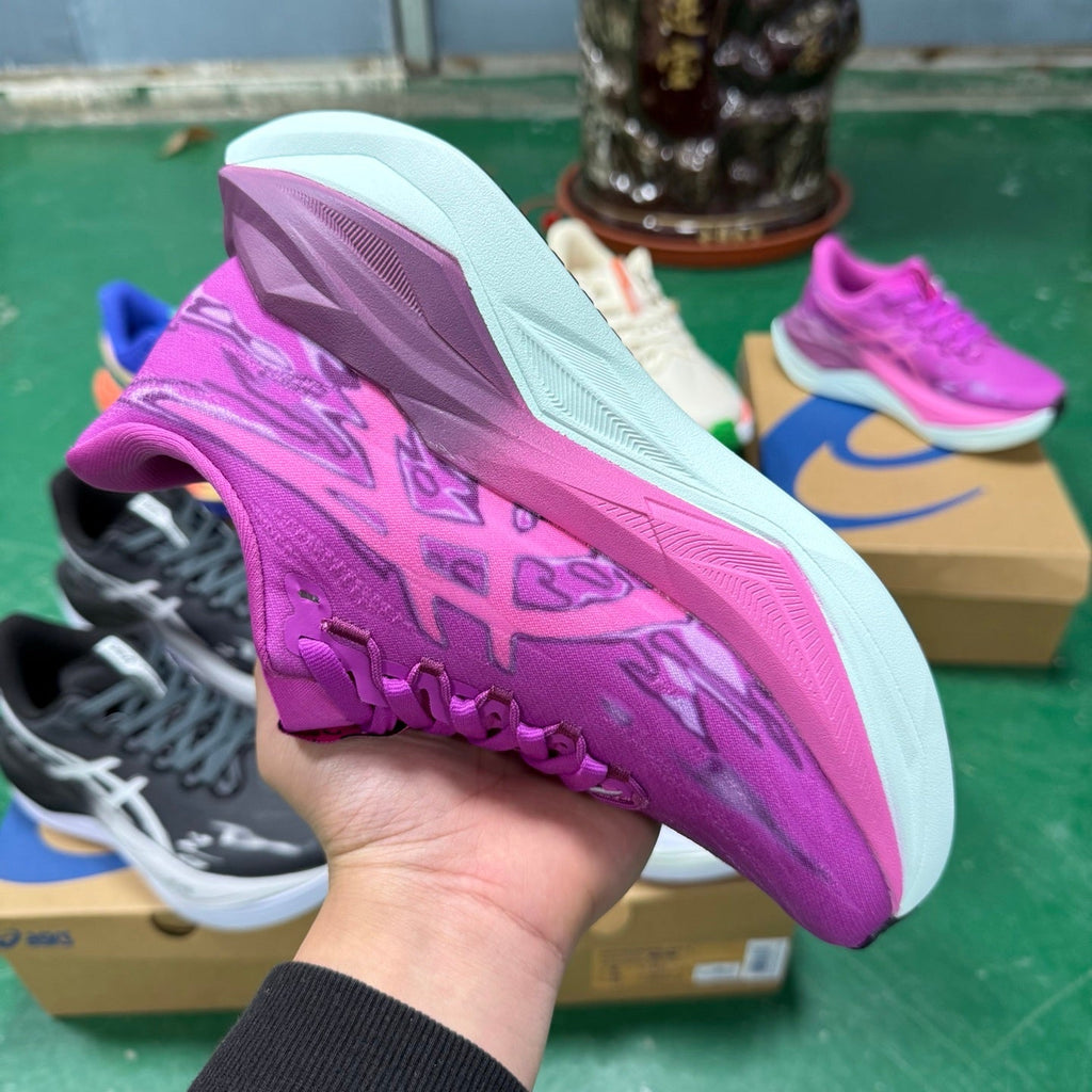 ASICS FF Leap Running Shoes in Pink Purple 1013A188-002 - product image from the listing.
