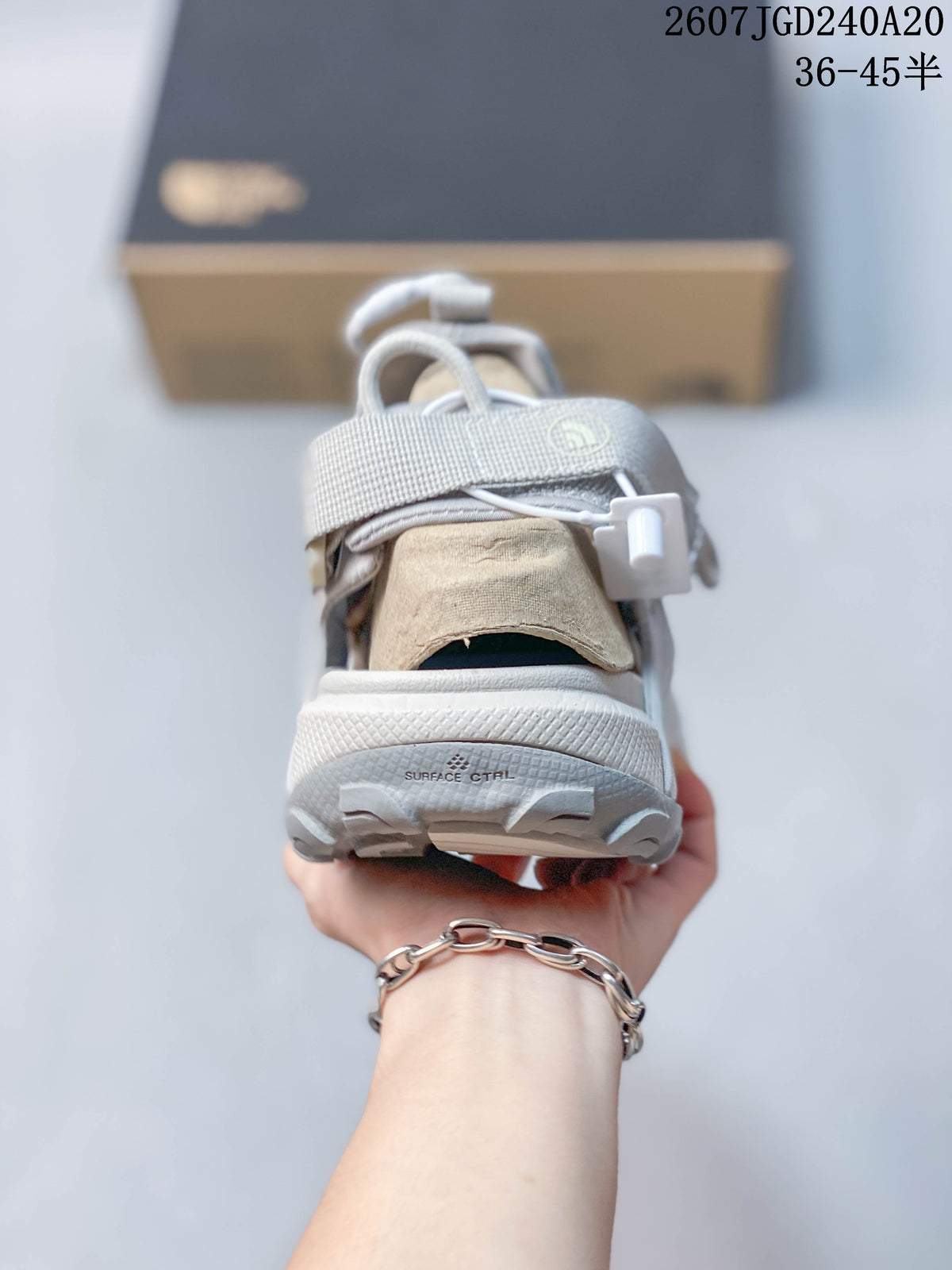The North Face Cedar Measa Sandals in Light Gray 07JGD240A20 - product image from the listing.