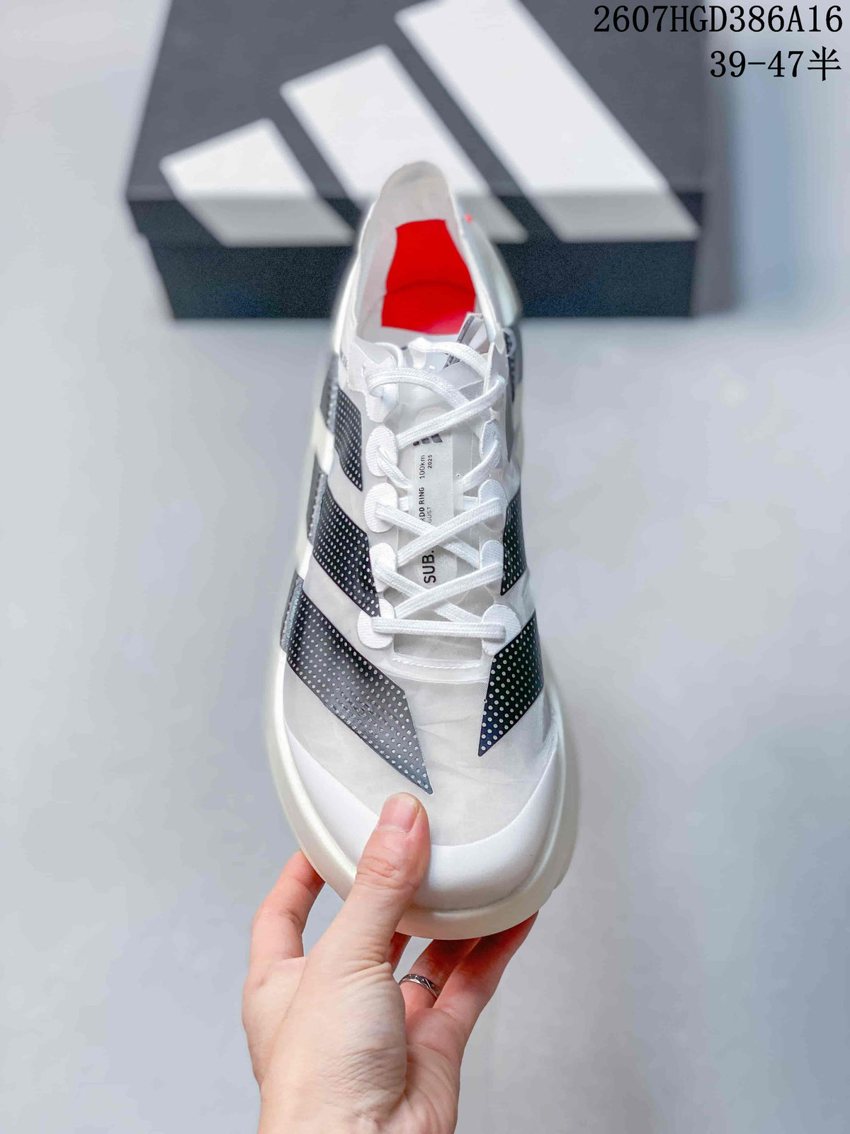adidas Adizero Prime X Evo Running Shoes in White Black - product image from the listing.