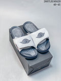 Air Jordan Hydro II Retro Slides White/Navy 2607LD240A20 by Nike - product image from the listing.