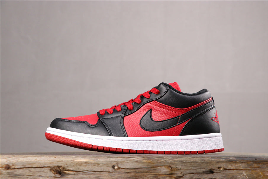 Air Jordan 1 Low Black Red 553558-610 - product image from the listing.