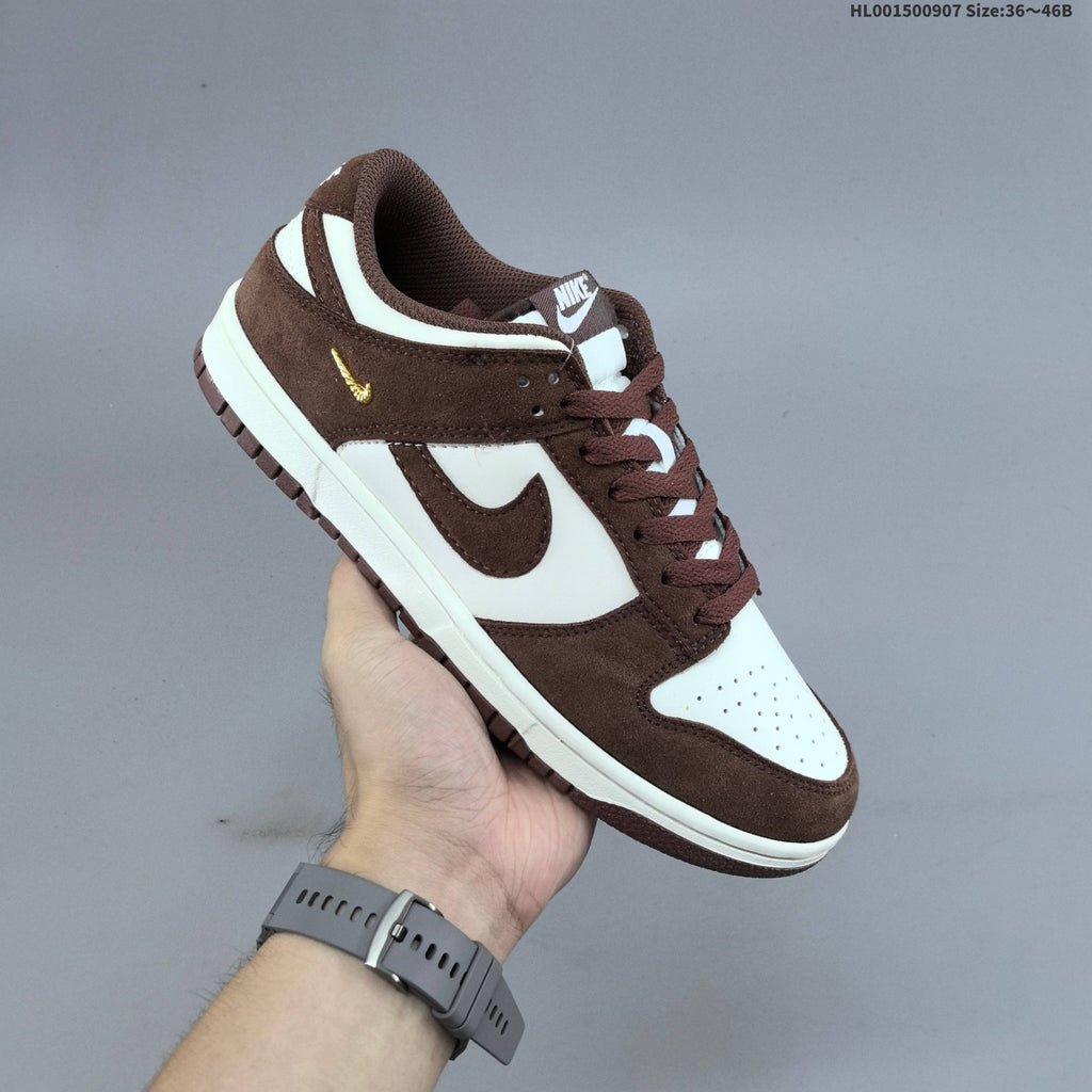 Brown and White Nike Dunk SB Low Sneakers - product image from the listing.
