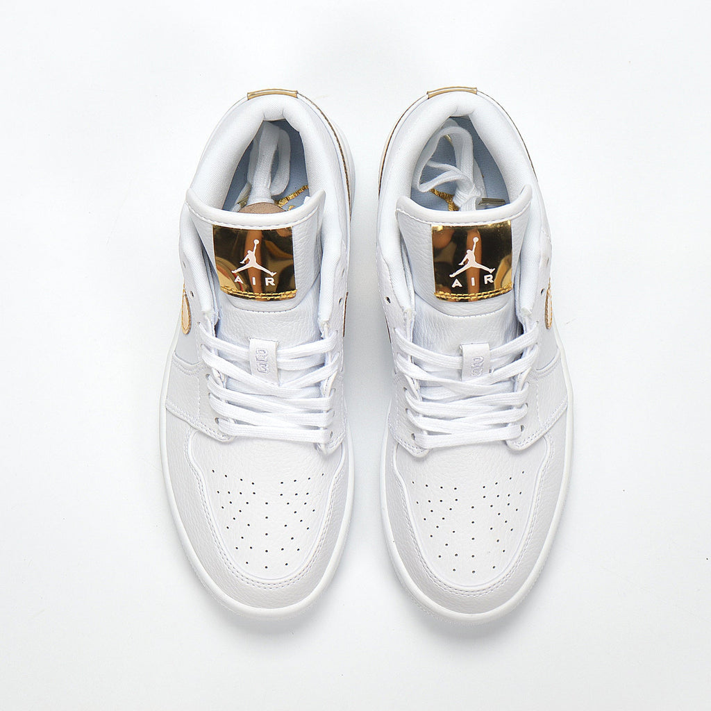 Nike Air Force 1 Low in White Metallic Gold CZ4776-100 - product image from the listing.