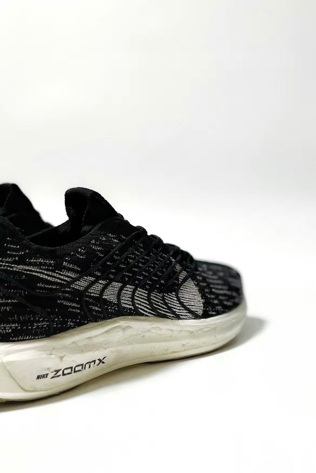 Nike Pegasus Turbo Next Nature Running Shoes in Black White - product image from the listing.