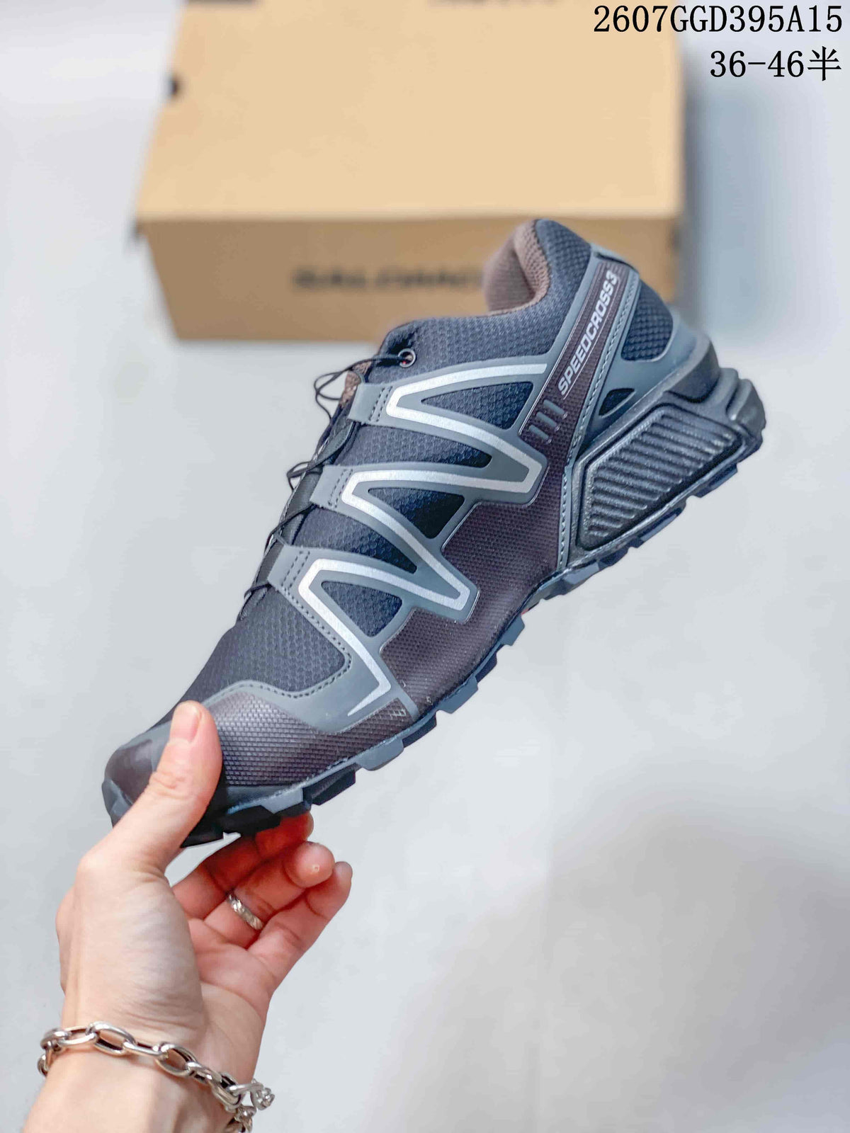 Salomon Speedcross 3 Trail Running Shoes in Gray 2607GGD395A15 - product image from the listing.