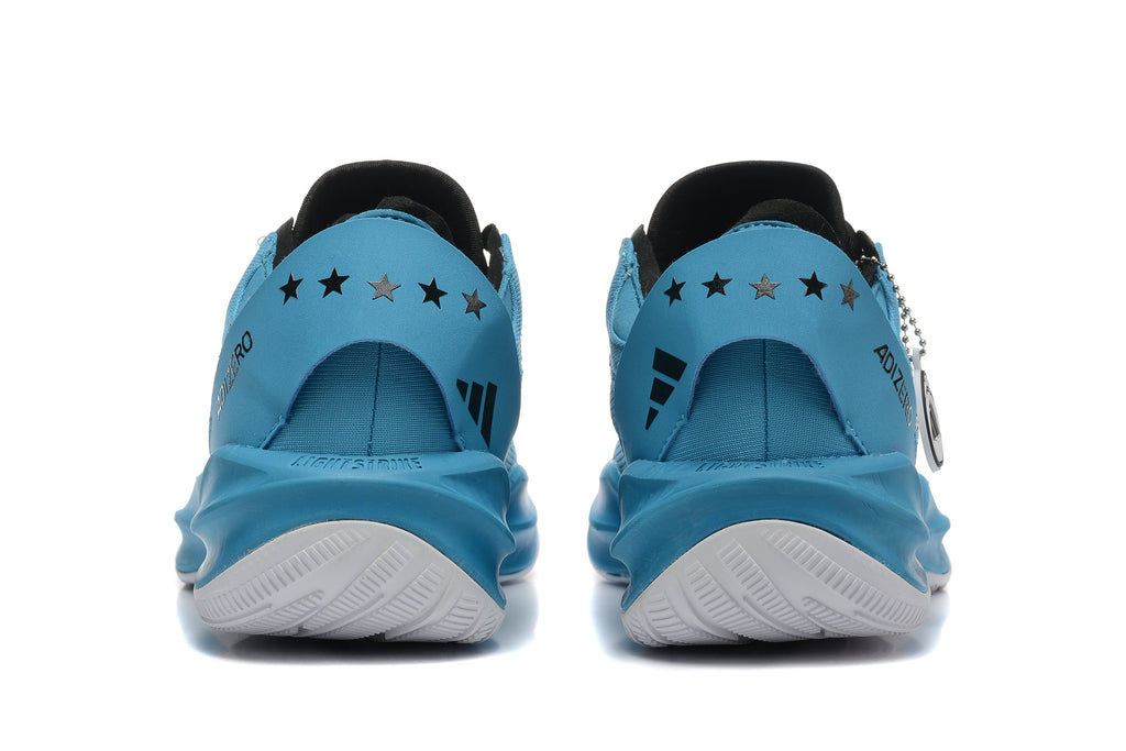 Adidas Adizero Basketball Shoes in Blue - product image from the listing.