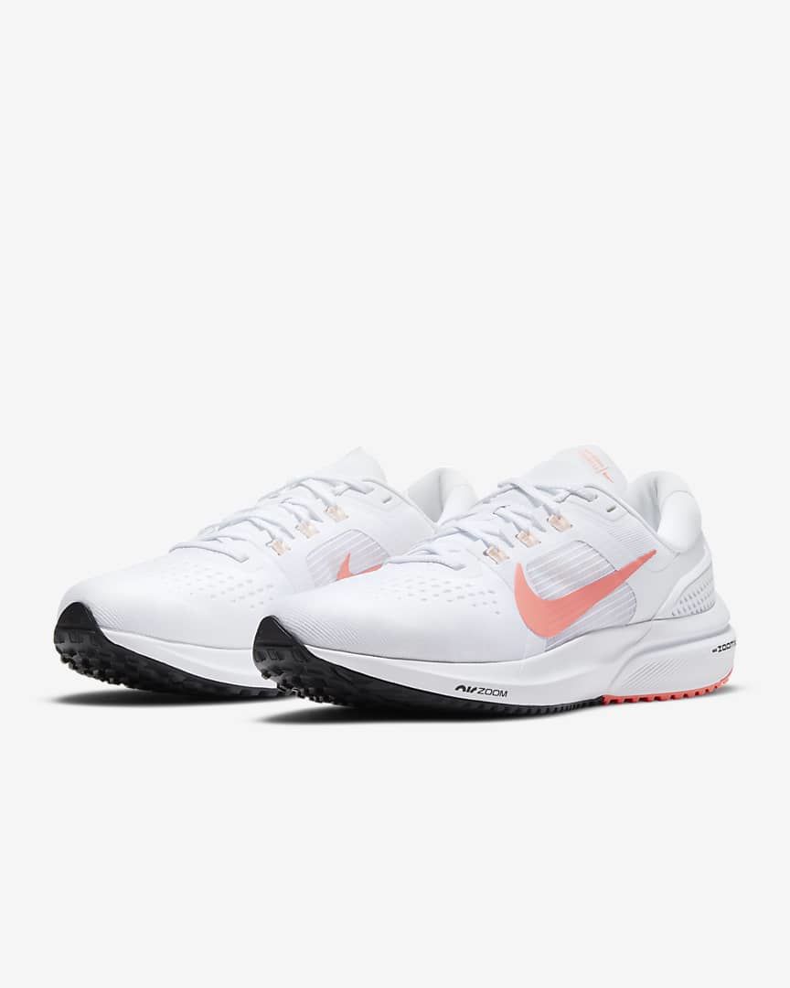 Nike Air Zoom Vomero 15 Running Shoes in White Coral CU1856-102 - product image from the listing.
