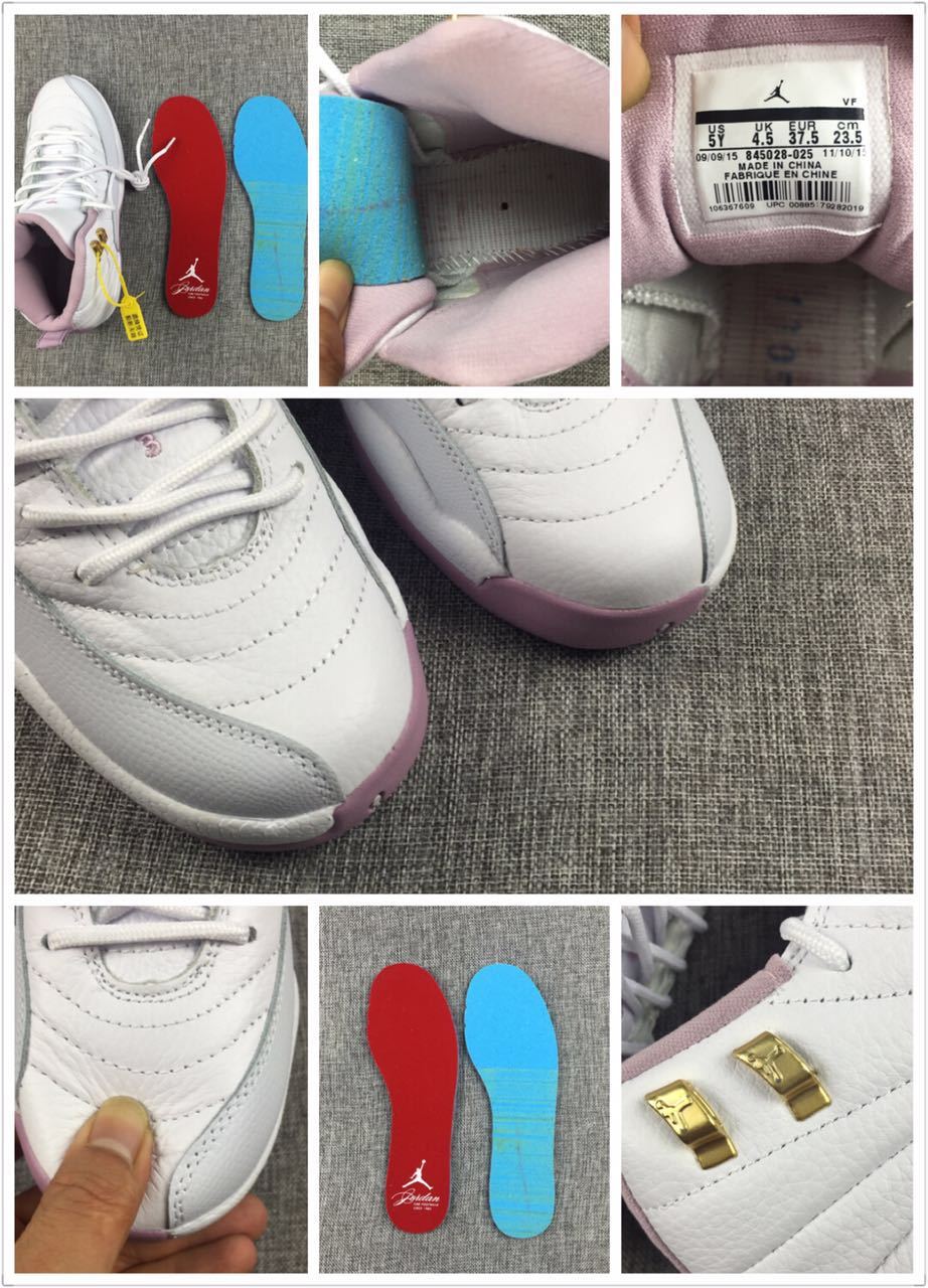 Air Jordan 12 Cherry Blossom Pink Sneakers - product image from the listing.