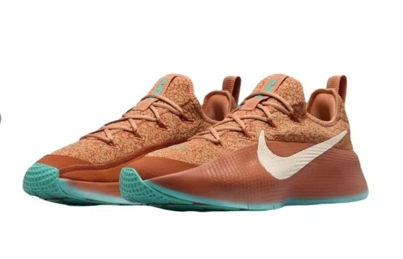 Nike LeBron Training Shoes in Rust and in Teal - product image from the listing.