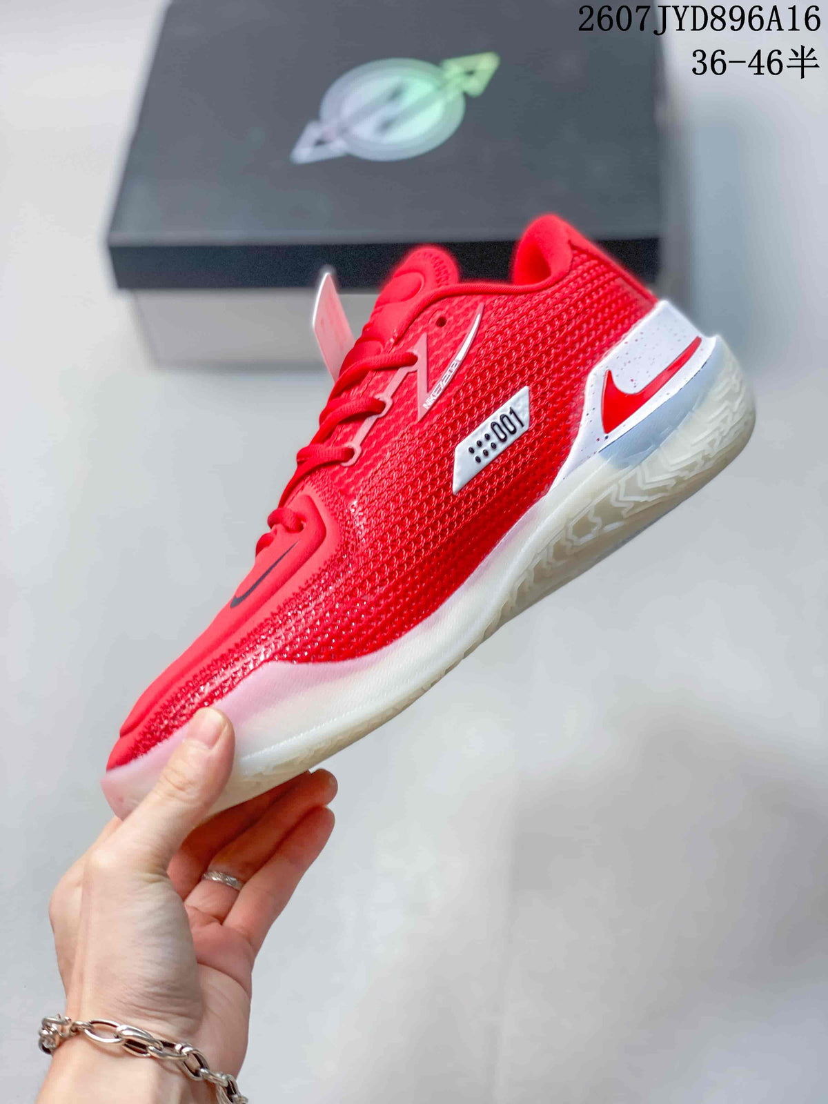 Nike Air Zoom G.T. Cut EP Basketball Shoes in Red White Blue - product image from the listing.