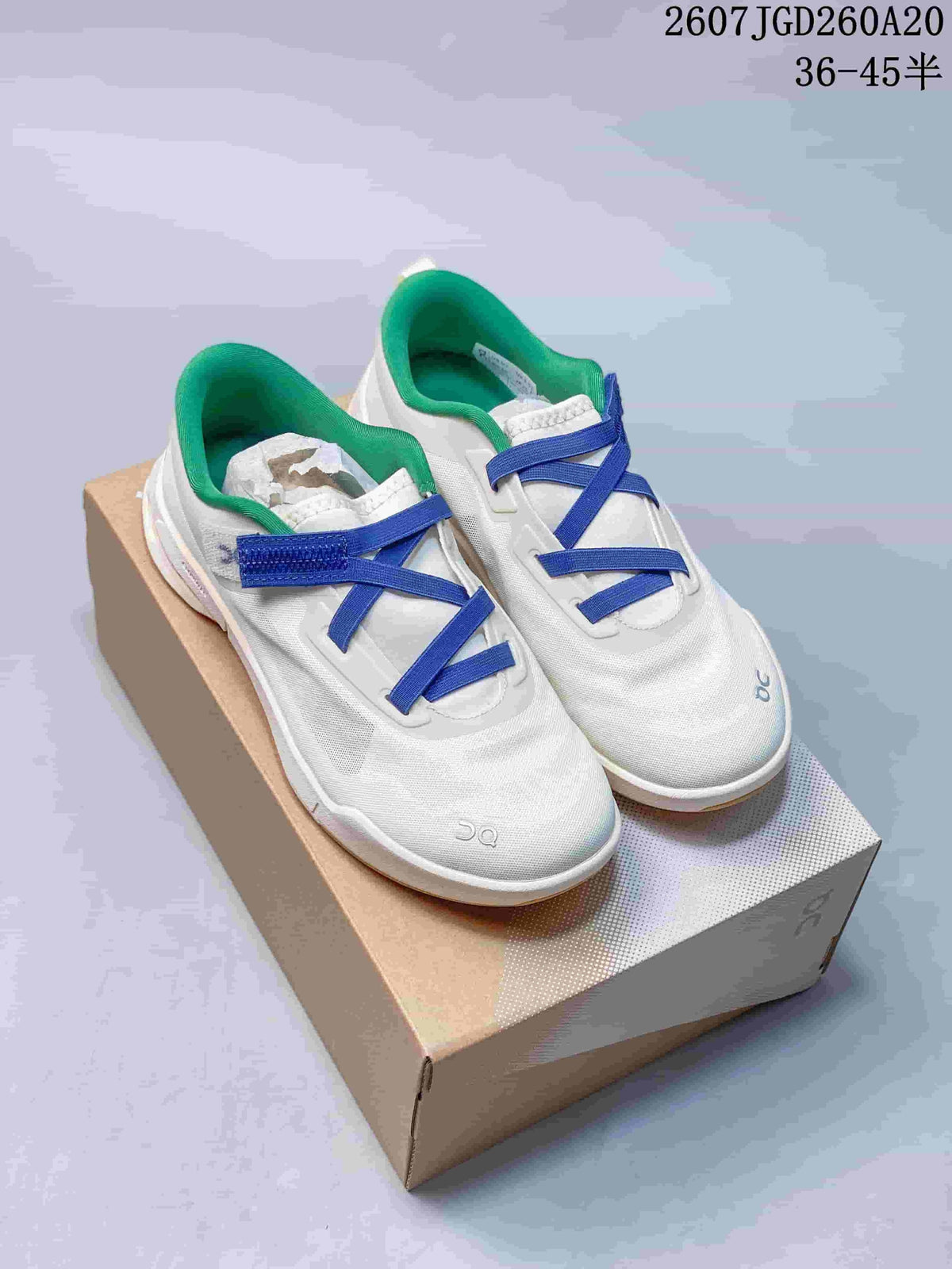 On Cloudnova Moon Sneakers in Navy, in Pink and White - product image from the listing.