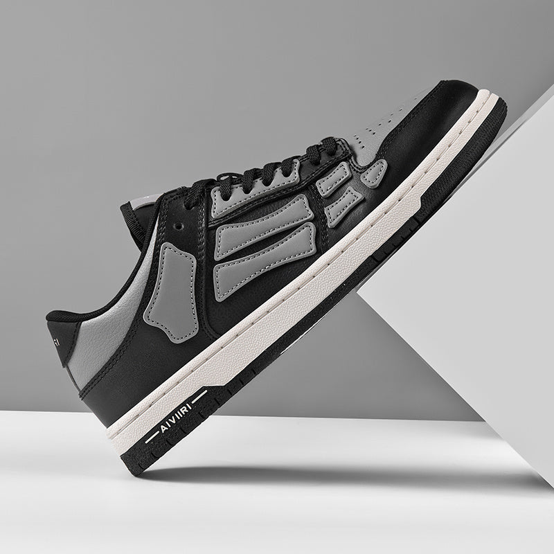 AIVIIRI Low-Top Sneakers in Black and Gray - product image from the listing.