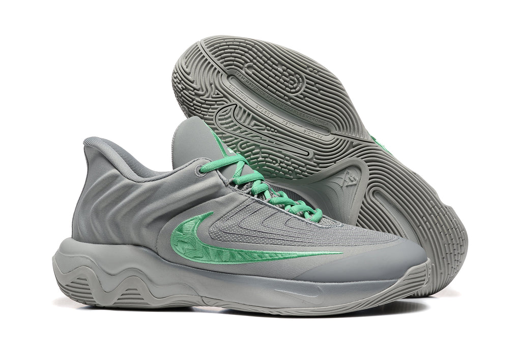 Nike 885-8 Basketball Sneakers in Gray Green - product image from the listing.