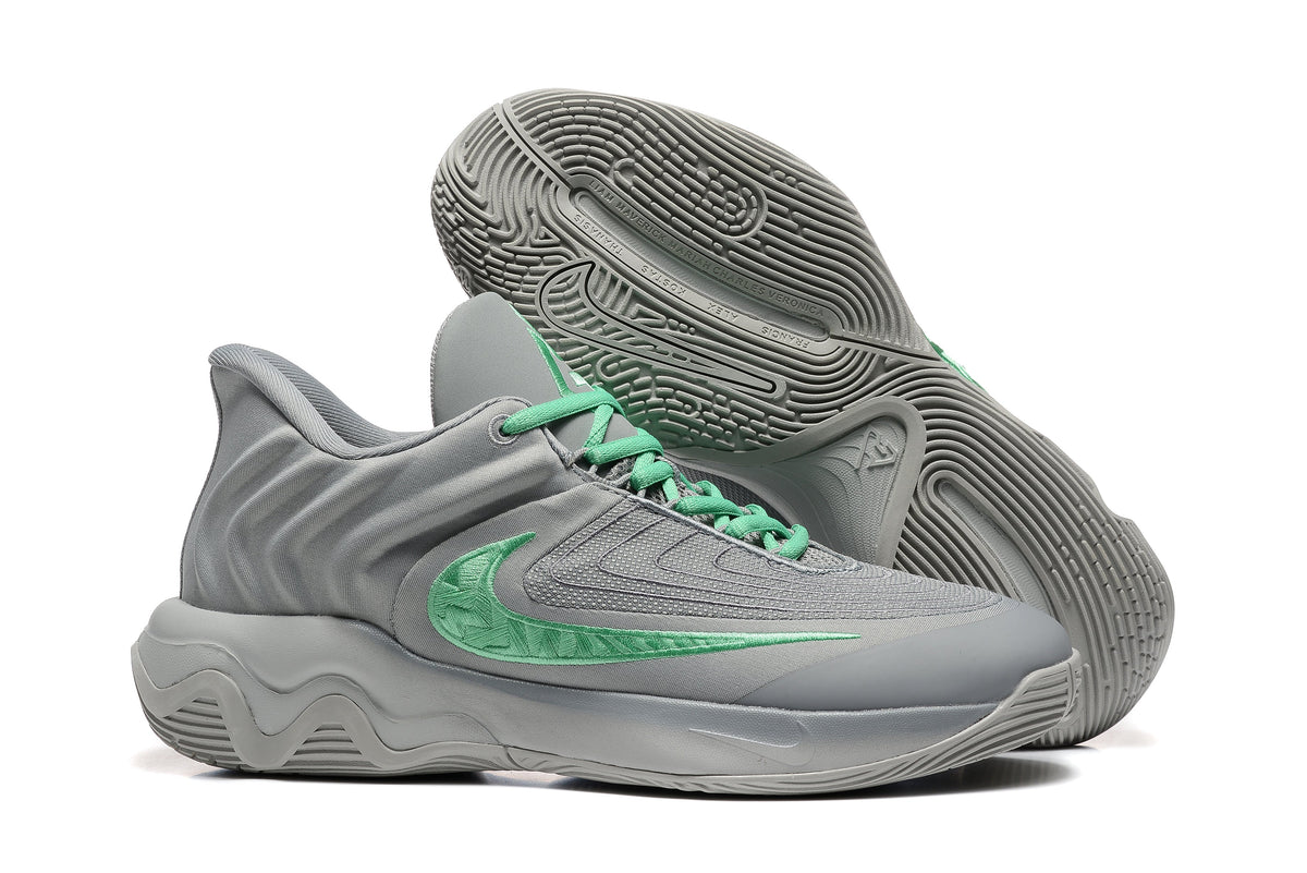 Nike 885-8 Basketball Sneakers in Gray Green - product image from the listing.