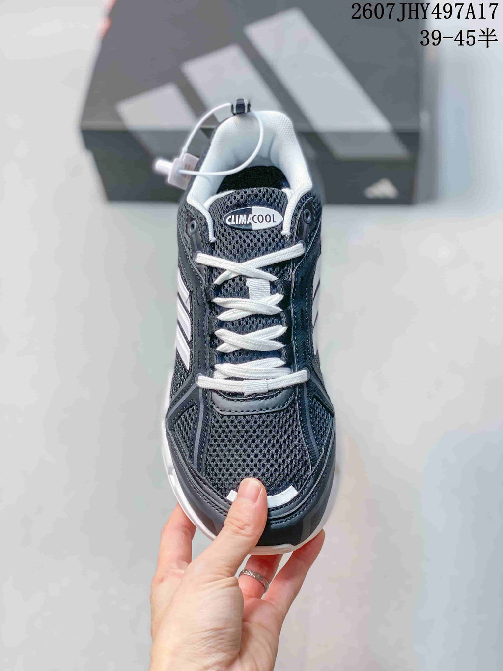 Adidas Climacool Ventage Low-Top Road Running Shoes in Black White - product image from the listing.