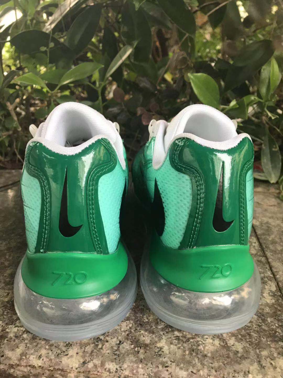 Nike Air Max 720 Sneakers in Green and White - product image from the listing.