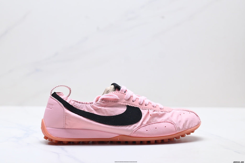 Pink and Black Nike Jacquemus Low-Profile Sneakers - product image from the listing.