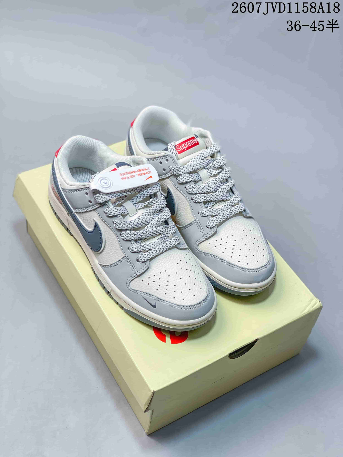 SB Dunk Low Gray Multi-Color Custom Style 2607JVD1158A18 by Nike - product image from the listing.
