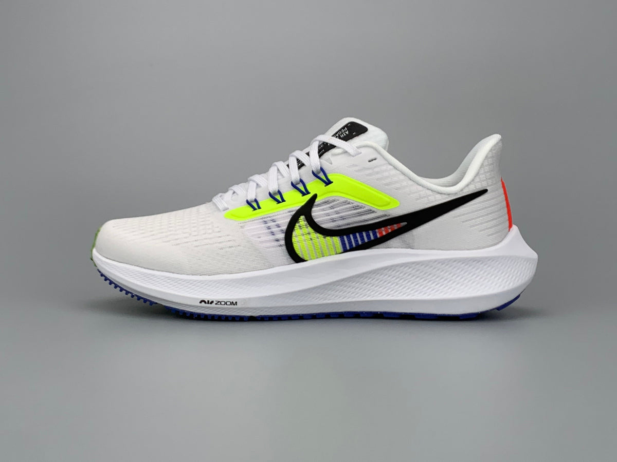 Nike Air Zoom Pegasus 39 Running Shoes in White Green DX1627-100 - product image from the listing.