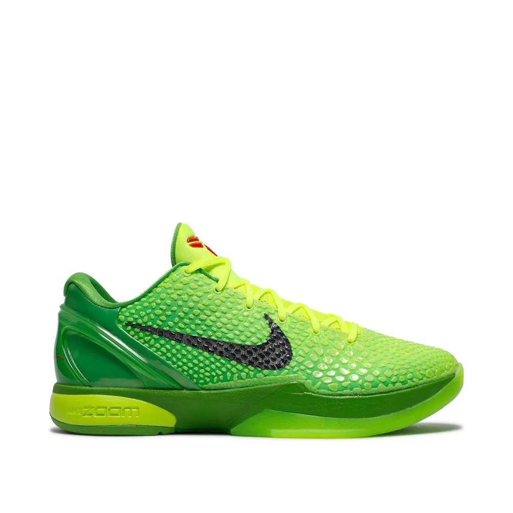 Nike Zoom Kobe 6 Protro 'Grinch' CW2190-300 Holiday Edition Sneaker - product image from the listing.