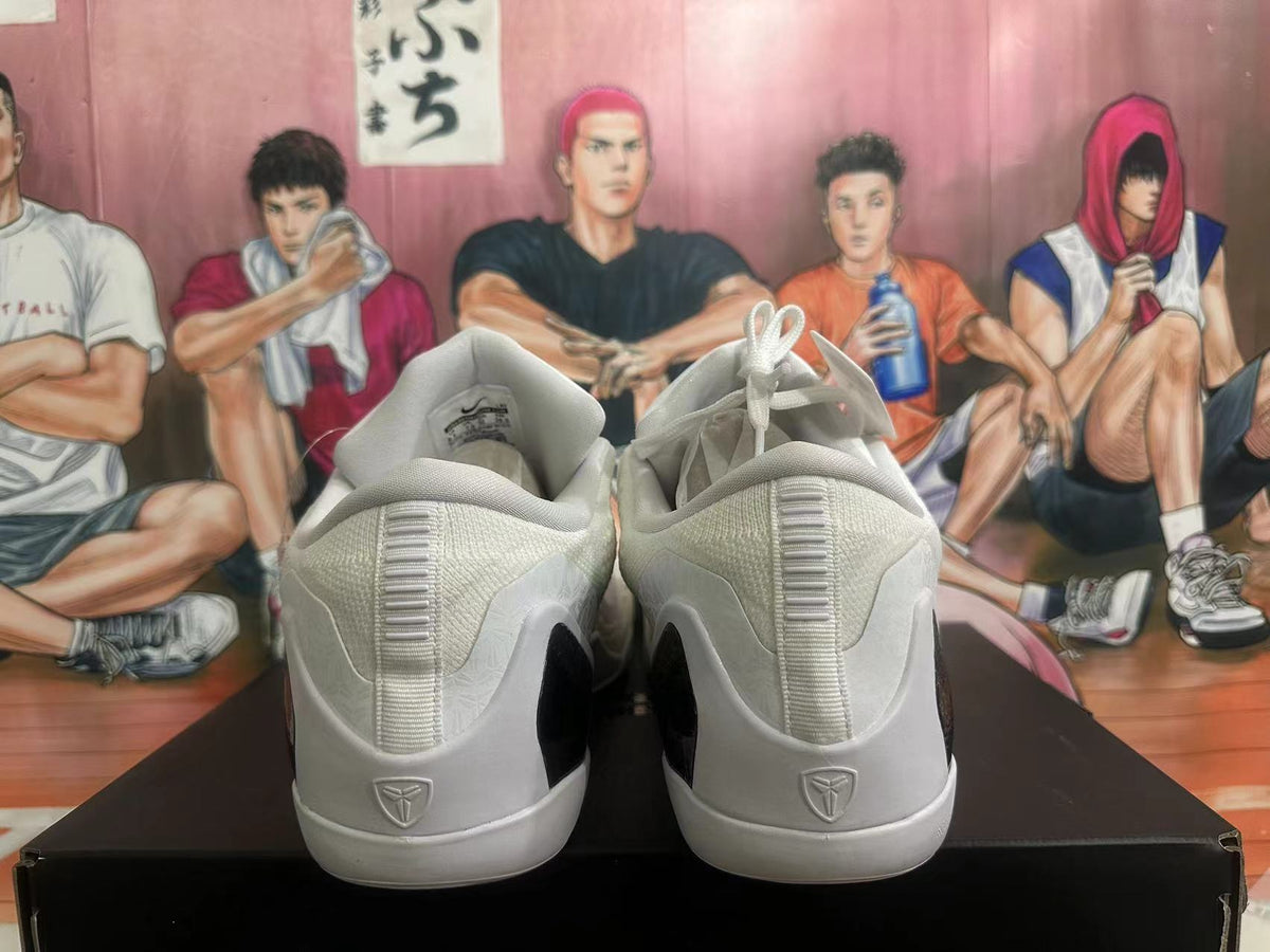 Nike Kobe Basketball Shoes in White Black - product image from the listing.