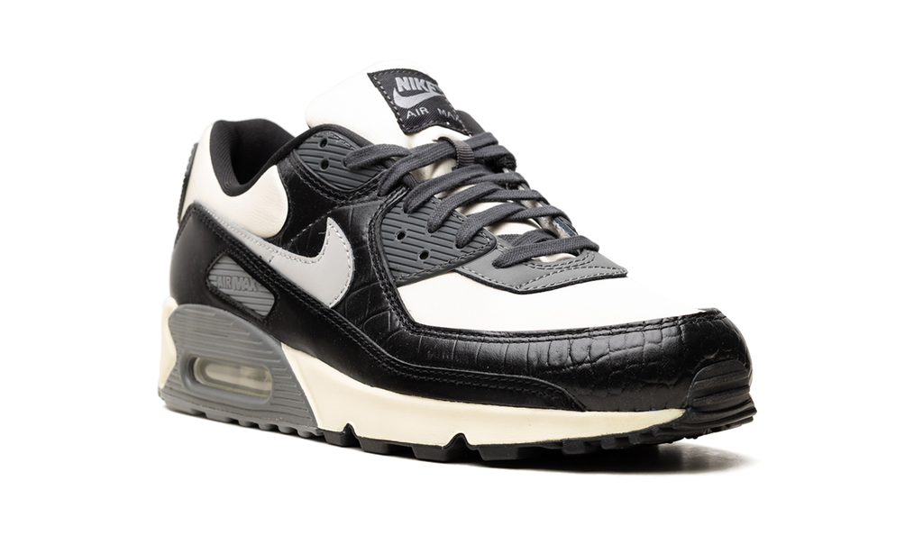 "Croc - Coconut Milk / Black" Nike Air Max 90 IO4468 100 - product image from the listing.