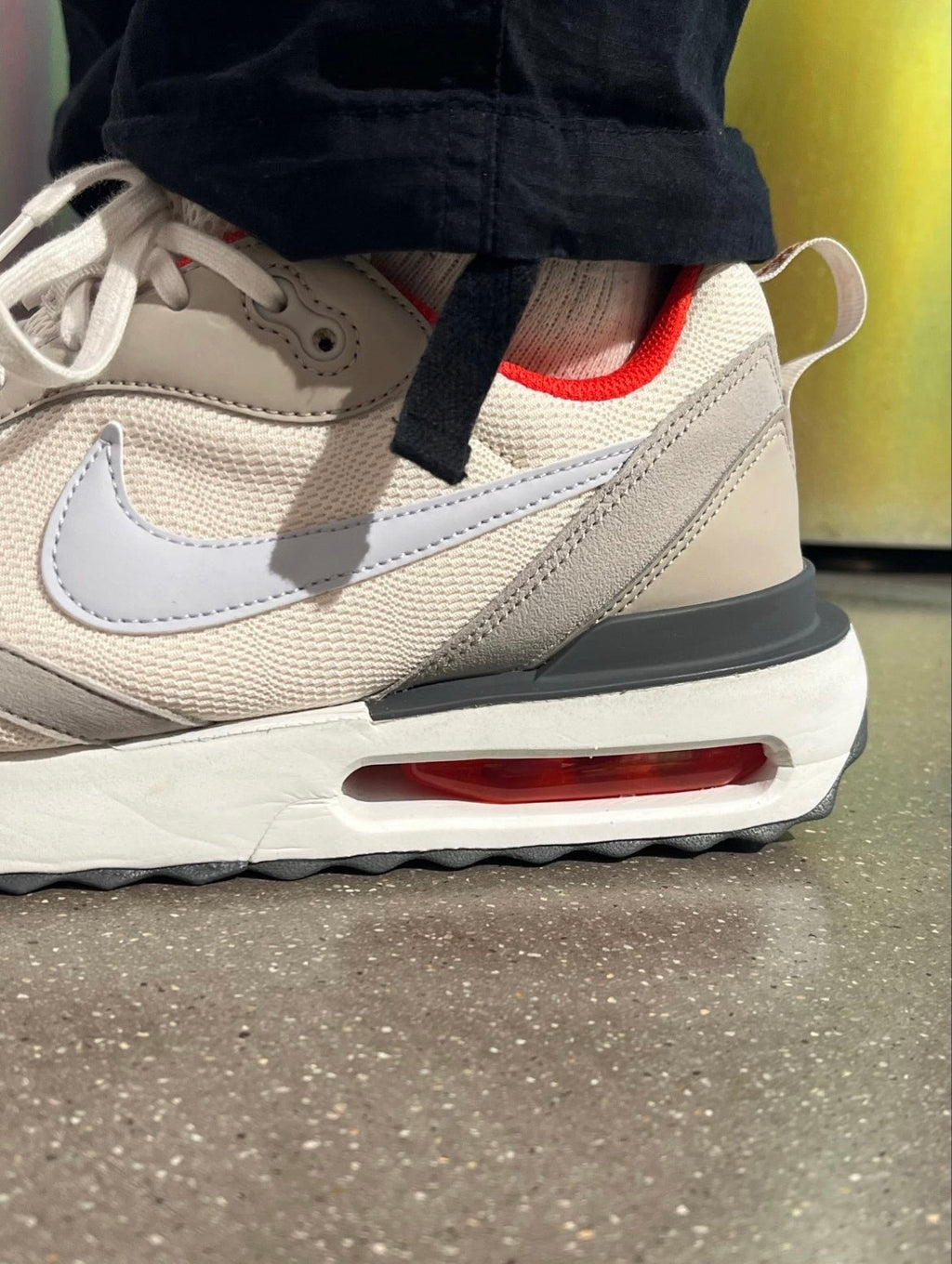 Nike Air Max Dawn Sneakers in Grey White Red DQ3991-003 - product image from the listing.
