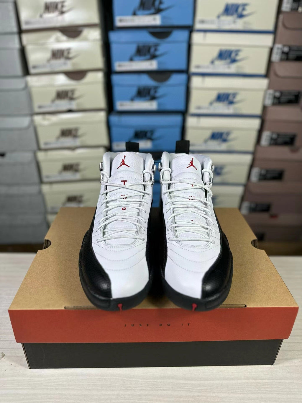 Air Jordan 12 Retro White Black Red CT8013-162 - product image from the listing.