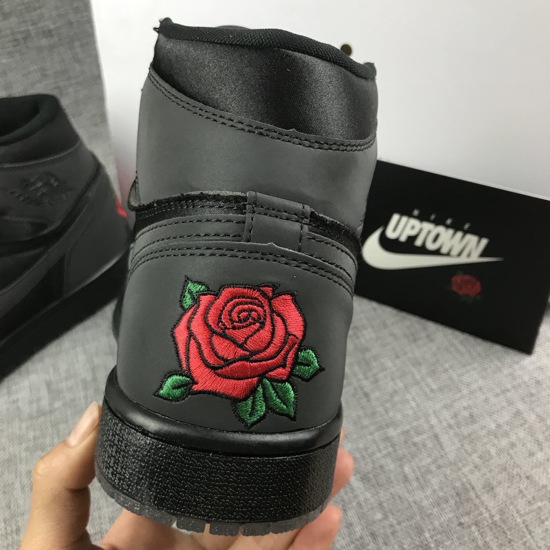 Black Rose Sneakers - Air Jordan 1 Retro High - product image from the listing.