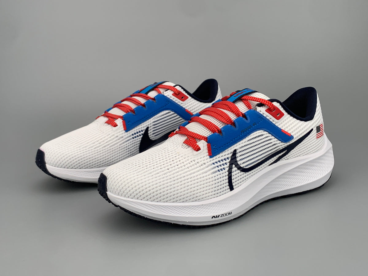 Nike Air Zoom Pegasus 40 White Blue FN0013-100 Shoes for Running - product image from the listing.