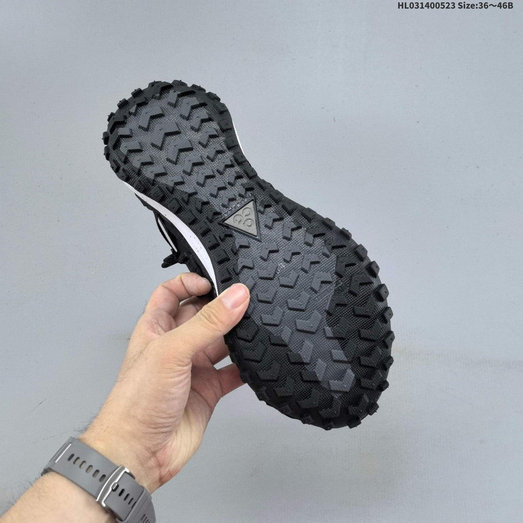 Nike ACG Mountain Fly Low GTX Trail Sneakers in Black - product image from the listing.