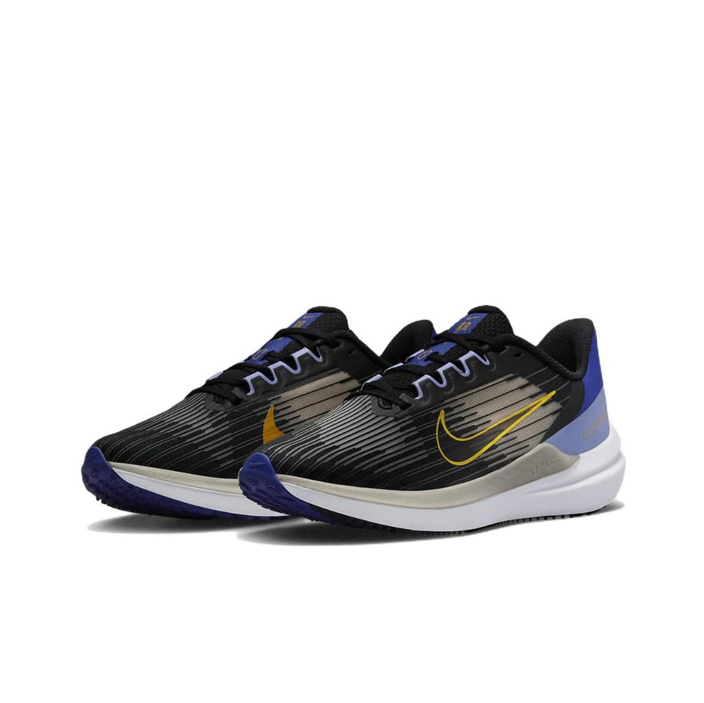 Nike Air Winflo 9 Running Shoes in Black Blue DD8686-003 - product image from the listing.