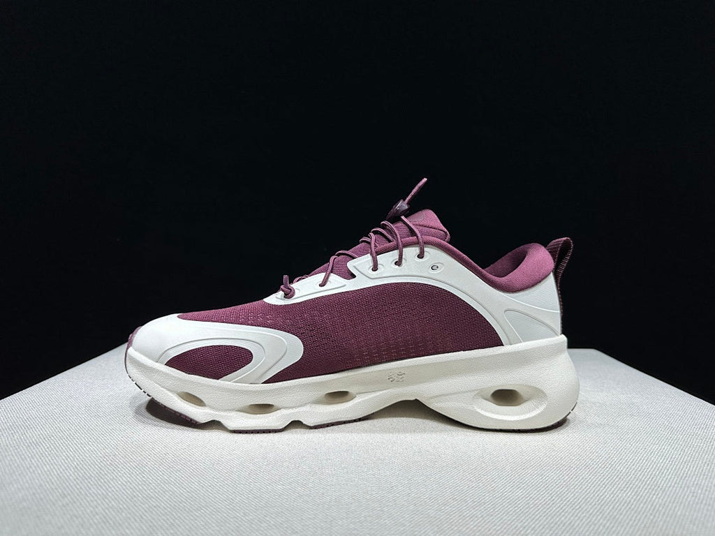On x LOEWE Cloudventure 3.0 Sneakers, White and Wine in Red - product image from the listing.