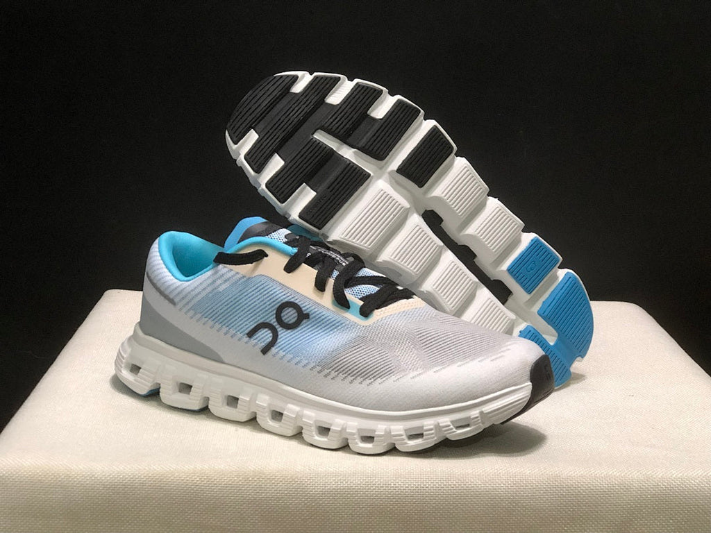 On Cloud 6 Push Sneakers in Blue, in Gray and White - product image from the listing.