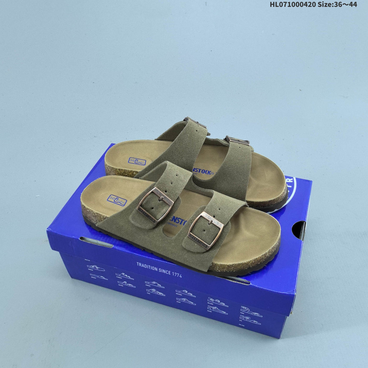 Black Suede Birkenstock Zurich Two-Strap Sandals - product image from the listing.