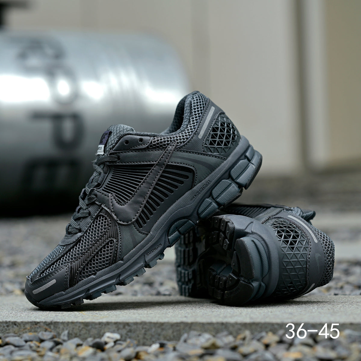 Charcoal Grey Nike Air Zoom Vomero 5 Sneakers - product image from the listing.