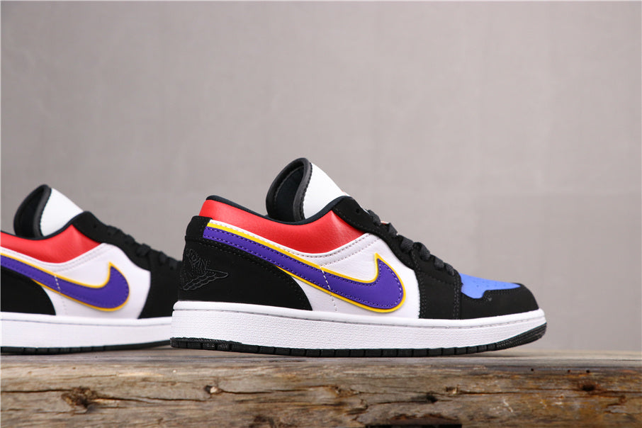 Nike Air Jordan 1 Low Sneakers in Purple Gold CJ9216-051 - product image from the listing.
