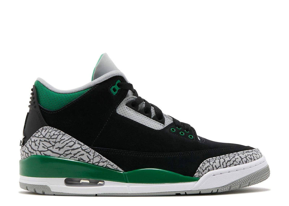Air Jordan 3 Retro 'Pine Green' Sneaker - product image from the listing.