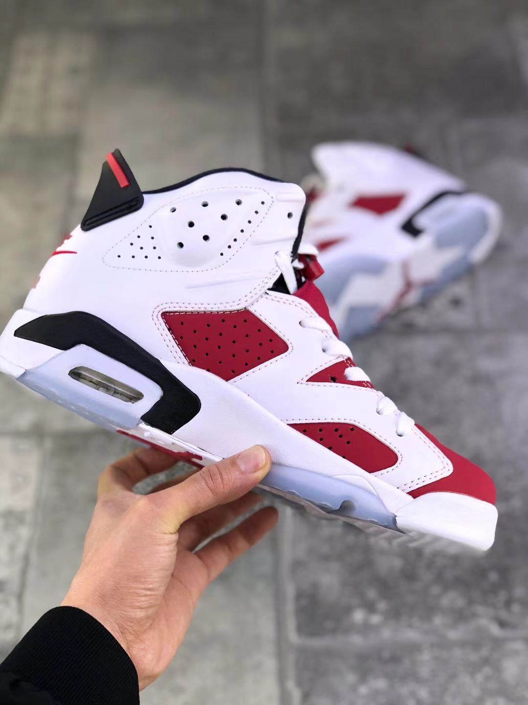 Air Jordan 6 Gatorade Sneakers Red White CT8529-106 - product image from the listing.
