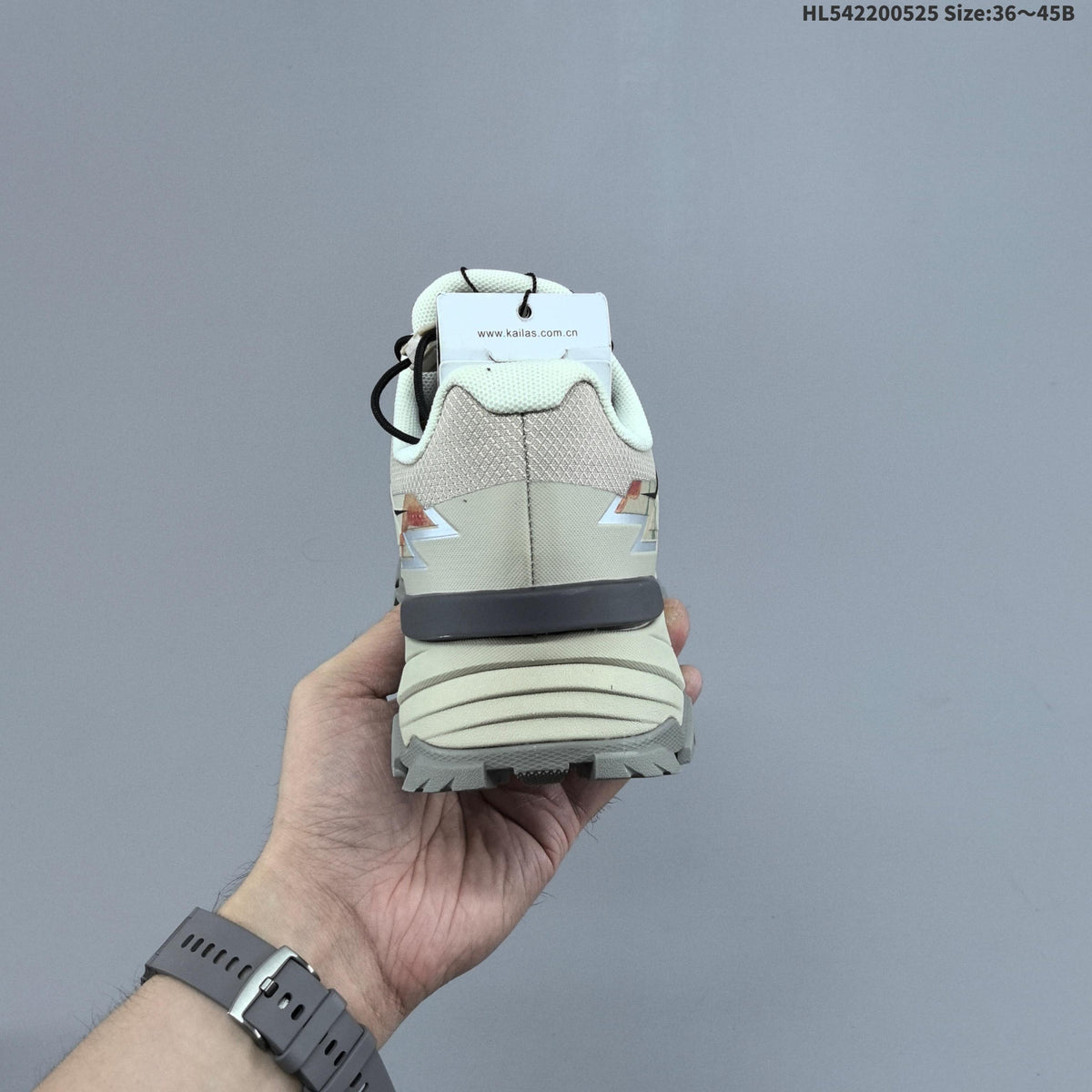 Kailas FUGA DU BOA Trail Running Shoes, in Beige and Black - product image from the listing.