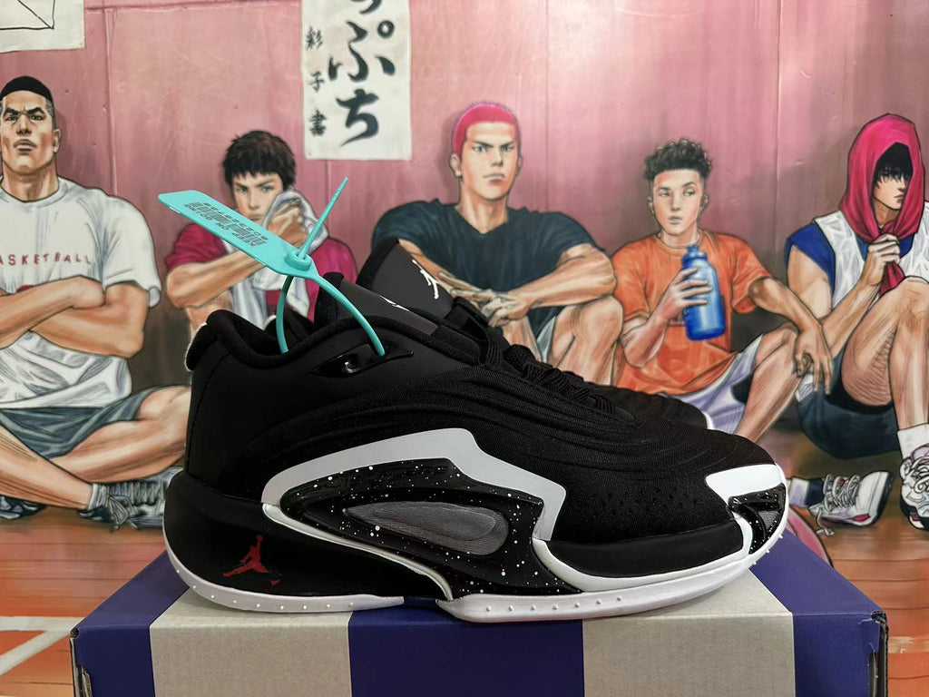 Jordan Luka 2 Basketball Shoes in Black White Red - product image from the listing.
