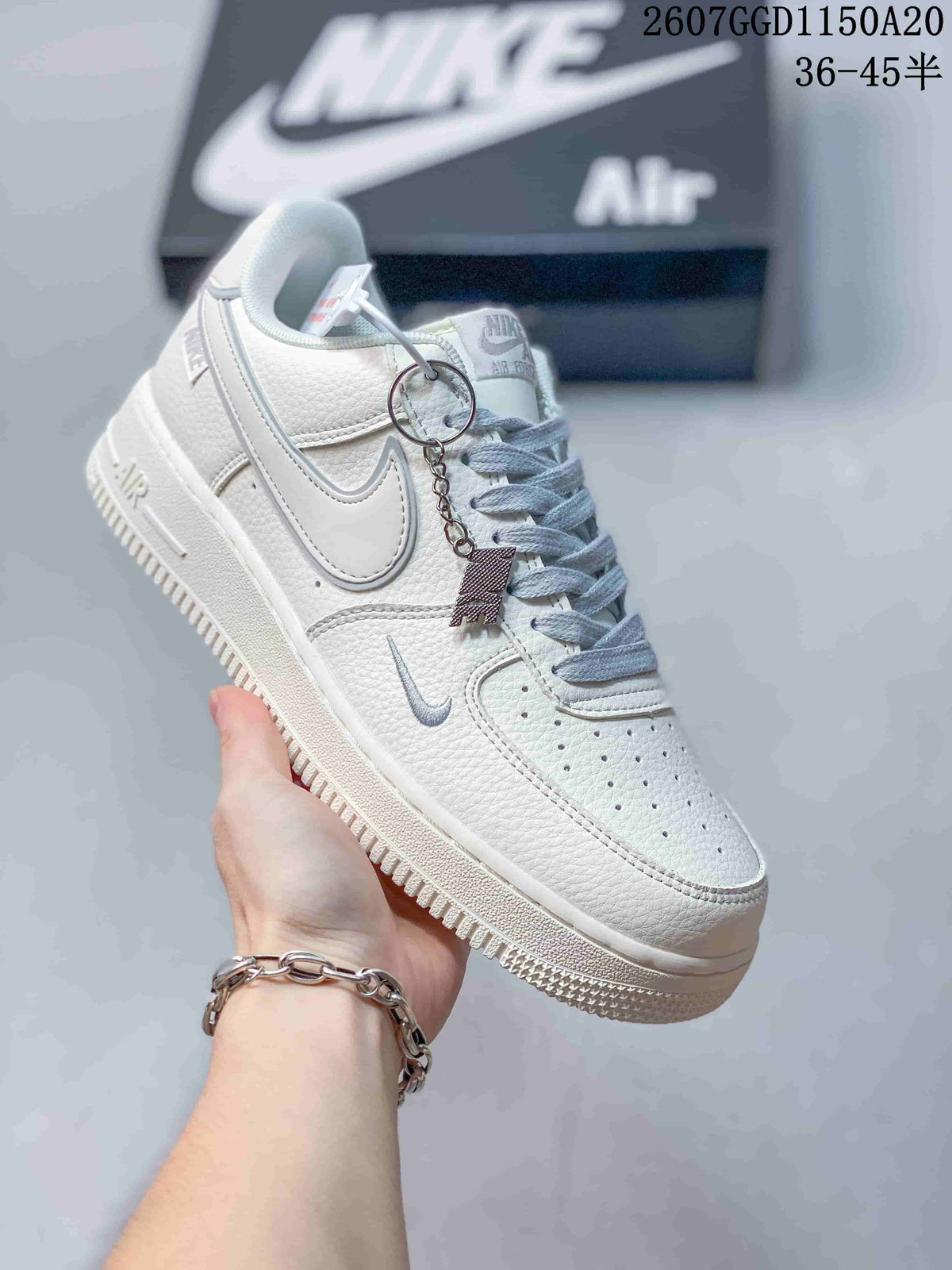 Nike Air Force 1 '07 Low Low-Top Sneakers in White - product image from the listing.